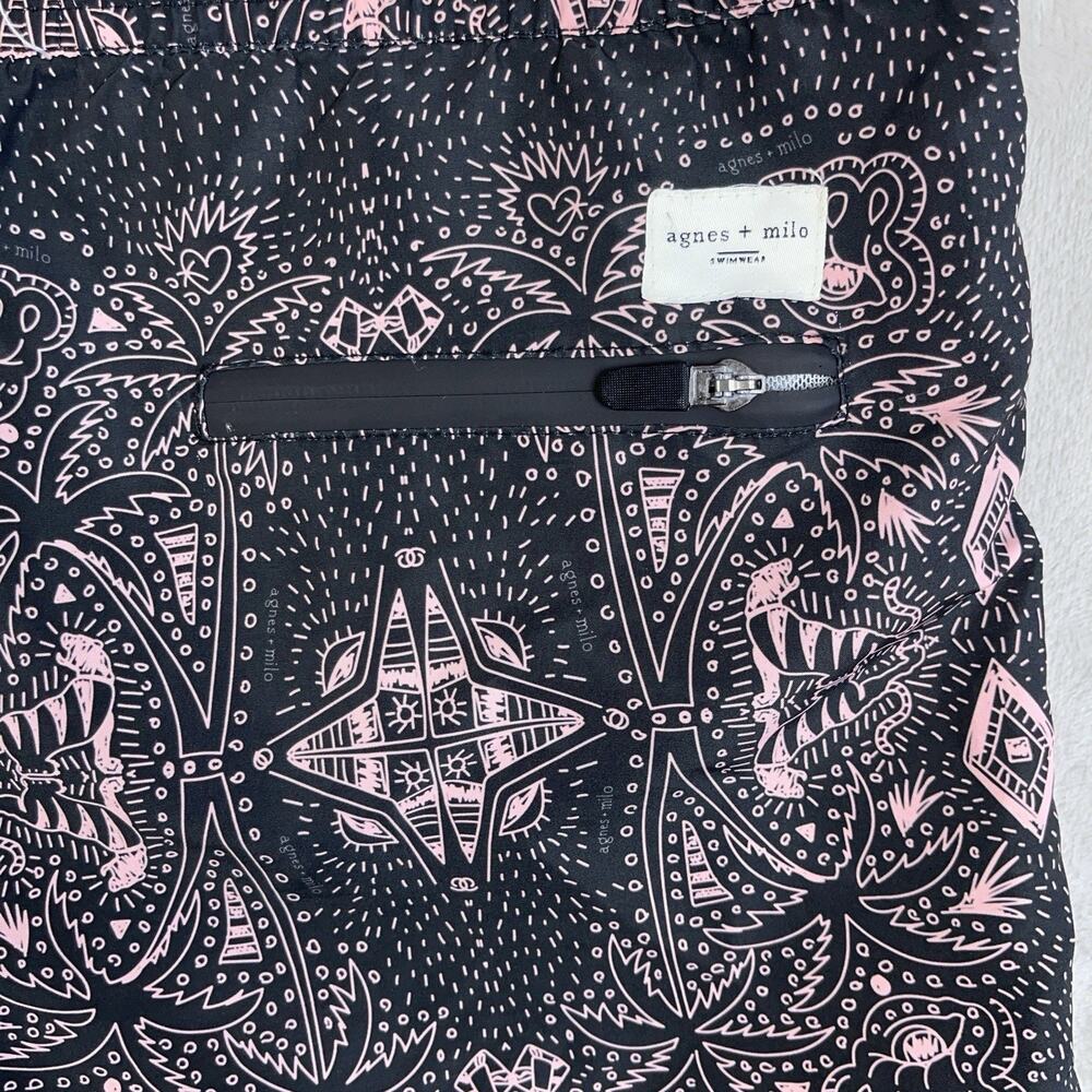 Agnes + Milo Pink Panther Mandala Enzo Swim Shorts Mens Large Euro Summer Beach - Picture 5 of 9